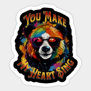 Wild Thing Panda Sticker